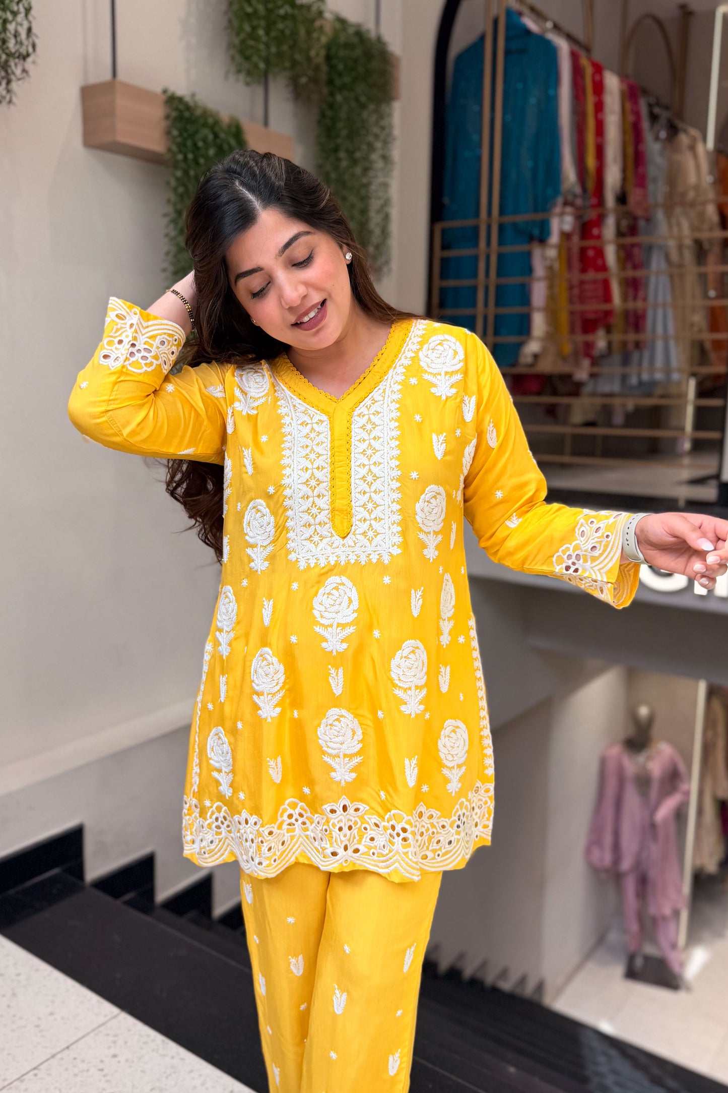 Aarna Thread Embroidered Co ord Set