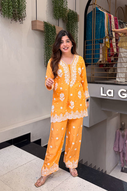 Aarna Thread Embroidered Co ord Set