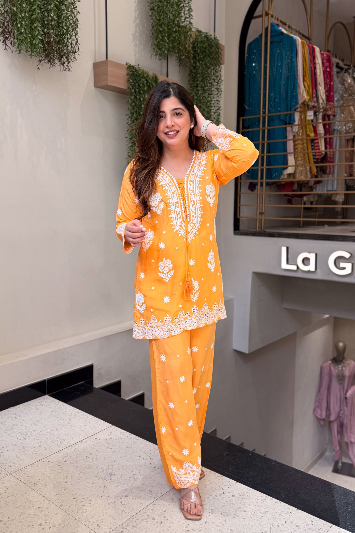 Aarna Thread Embroidered Co ord Set