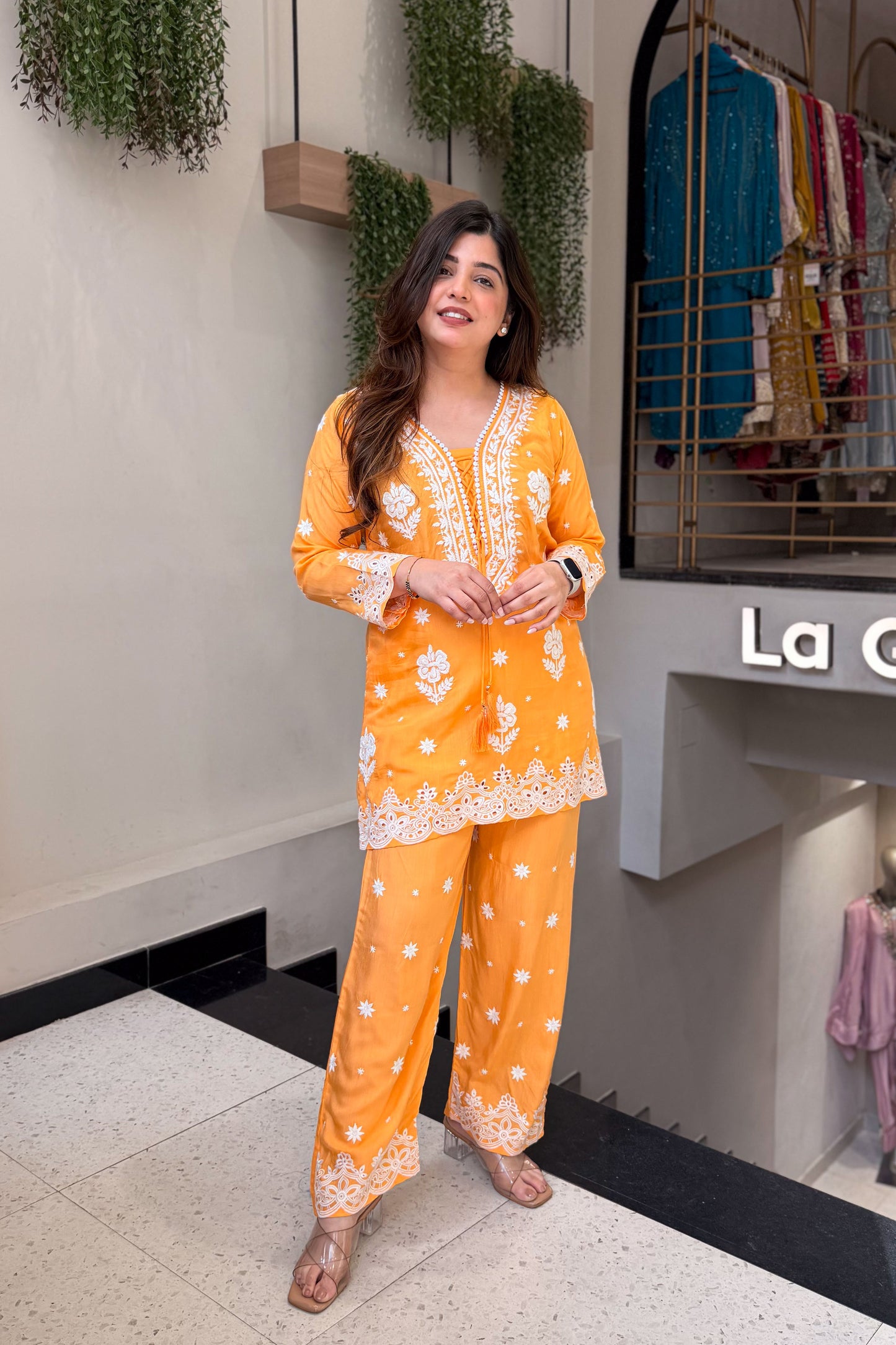 Aarna Thread Embroidered Co ord Set