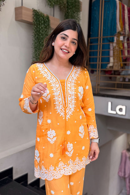 Aarna Thread Embroidered Co ord Set