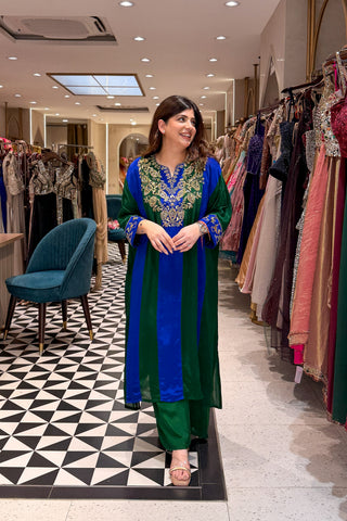 Riyana Hand Embroidered Co ord Set