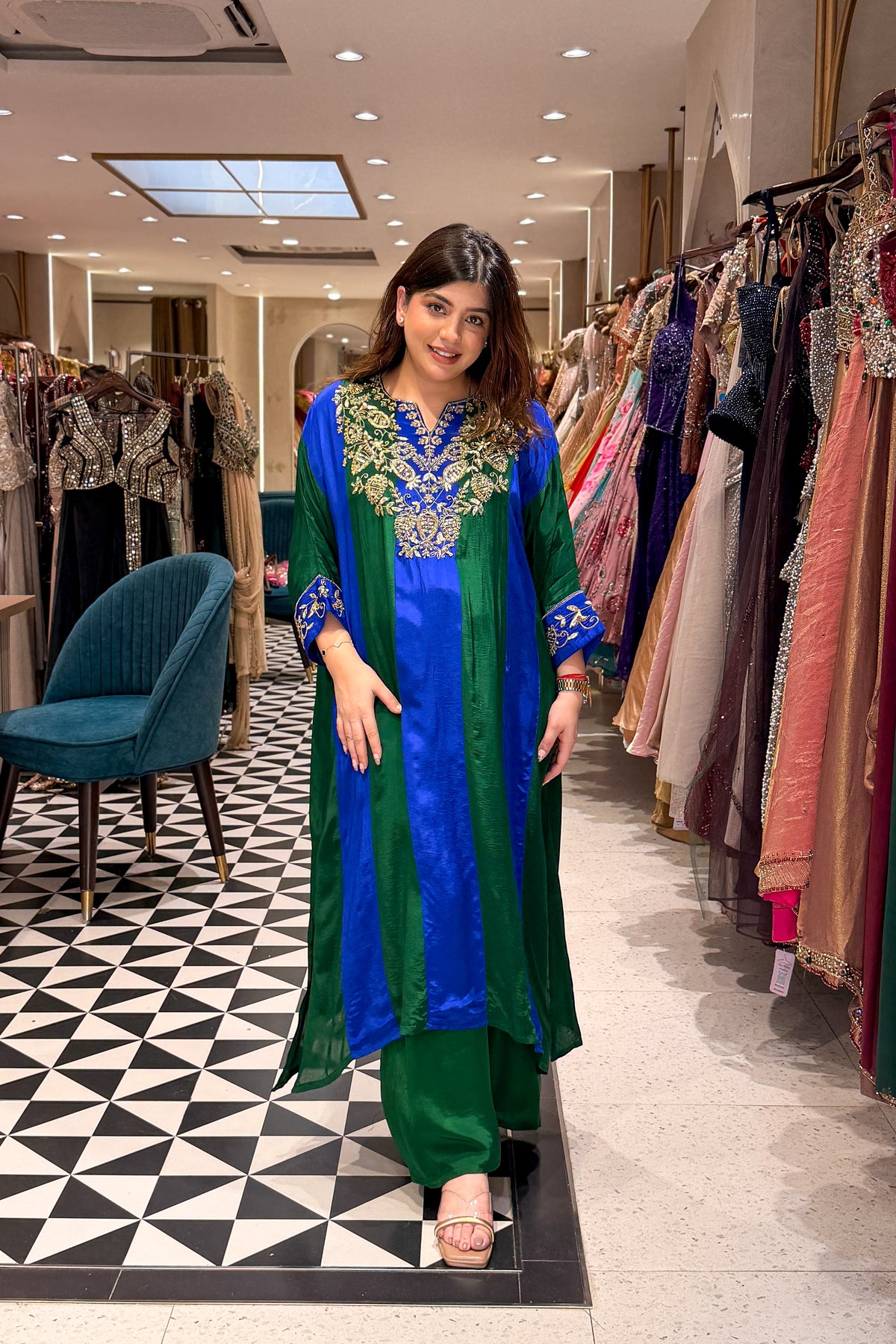 Riyana Hand Embroidered Co ord Set