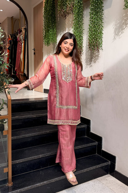 Tashika Gotta & Mirror Work Co ord Set