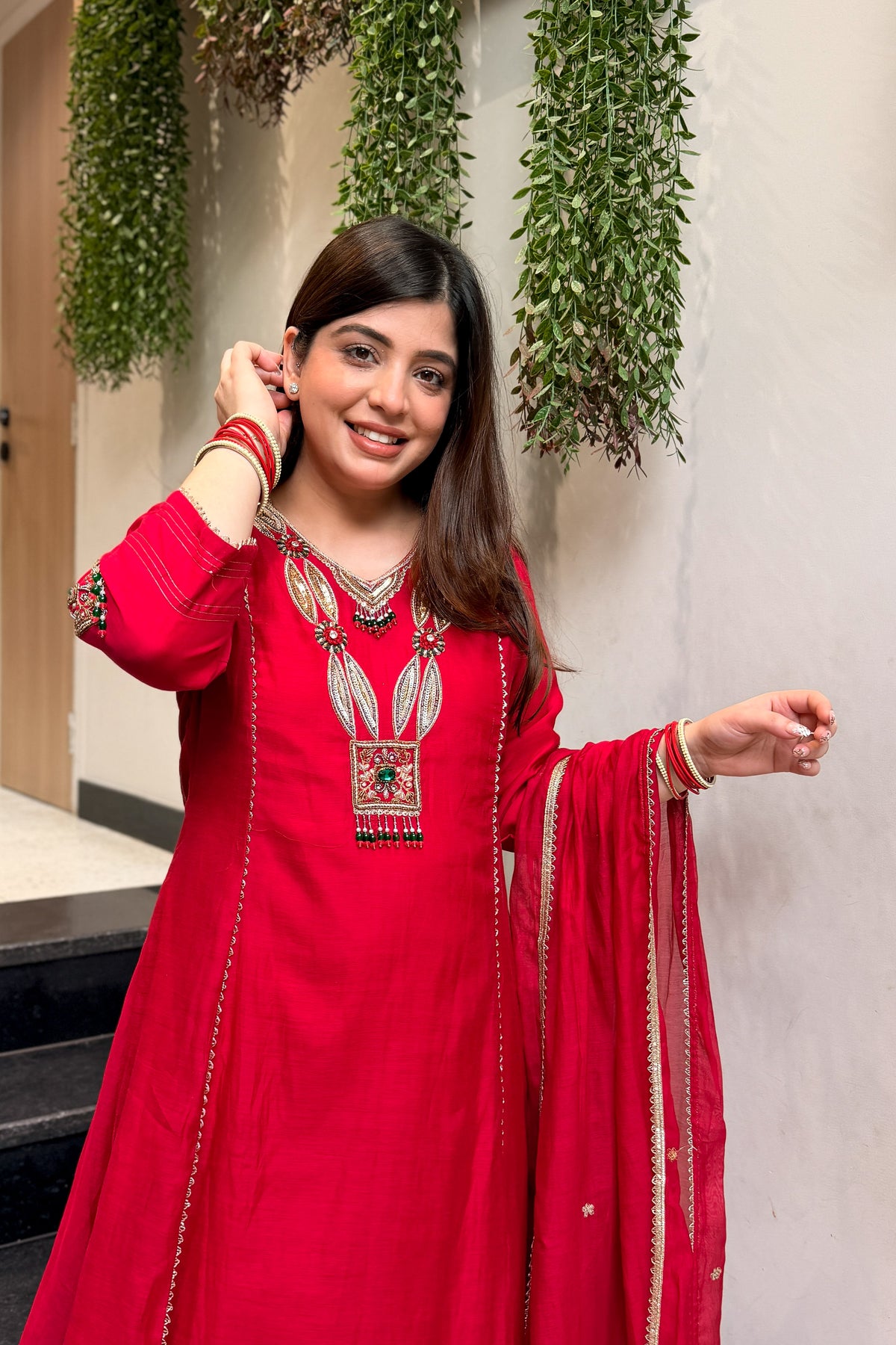 Roshi Hand Embroidered Suit Set