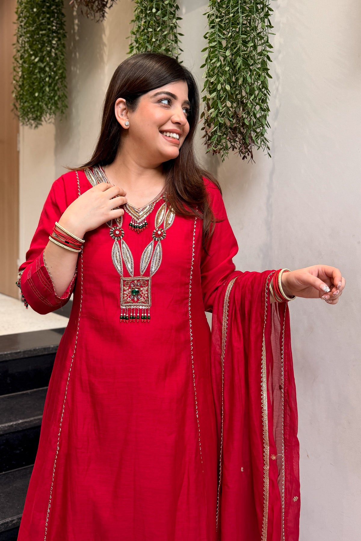 Roshi Hand Embroidered Suit Set