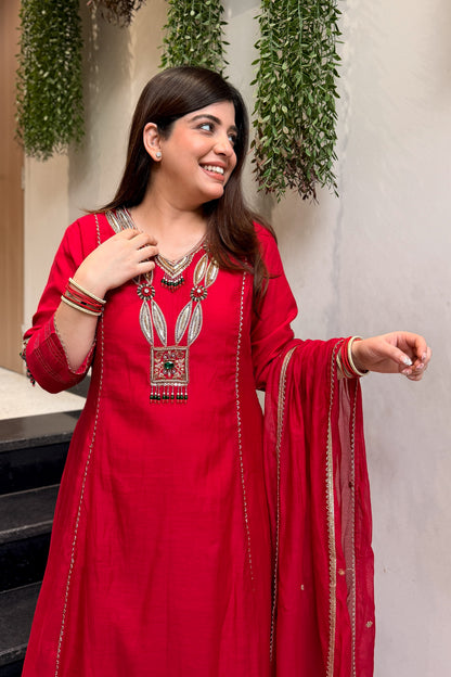 Roshi Hand Embroidered Suit Set
