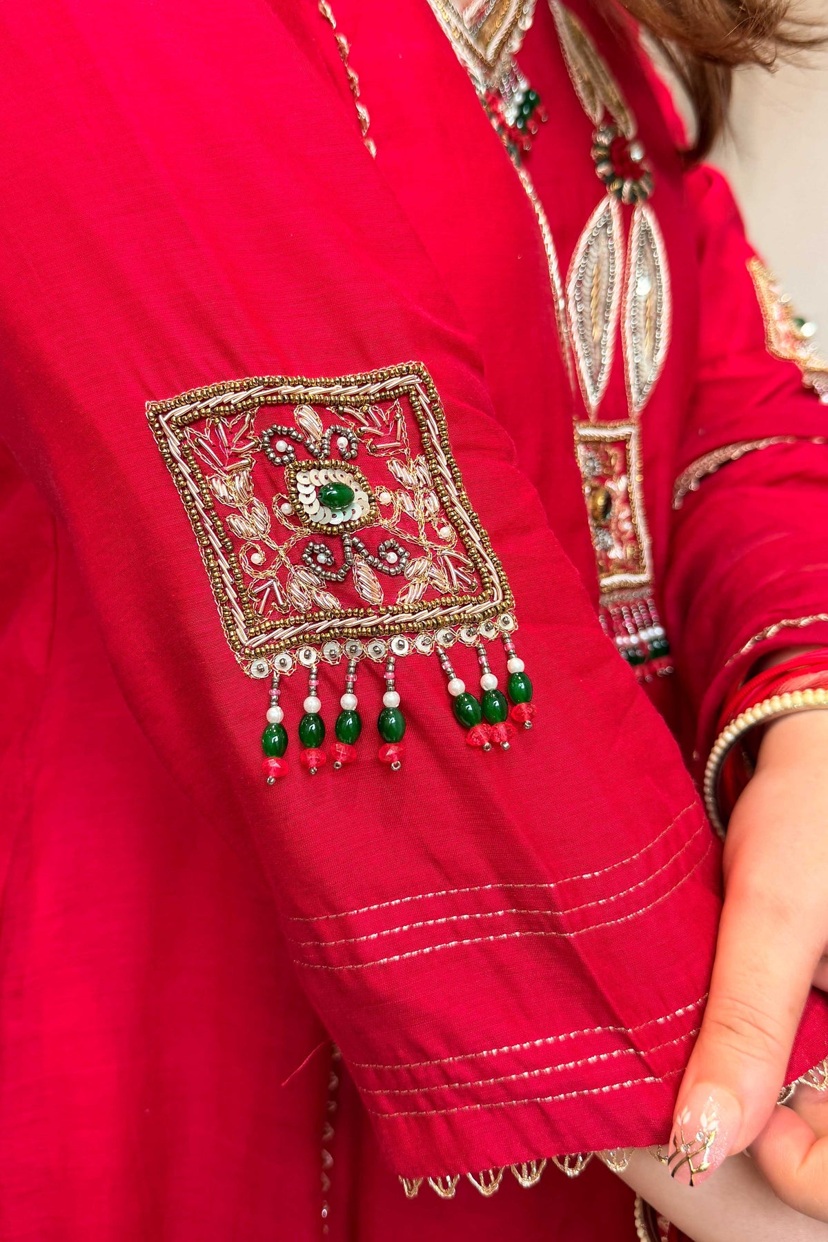 Roshi Hand Embroidered Suit Set