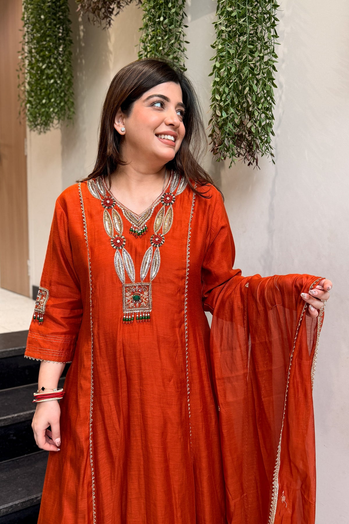 Roshi Hand Embroidered Suit Set