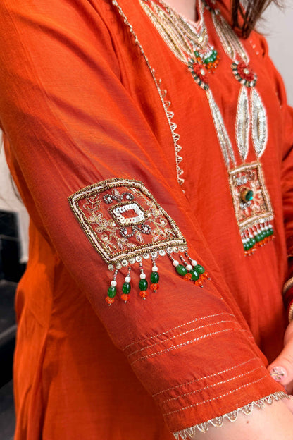 Roshi Hand Embroidered Suit Set