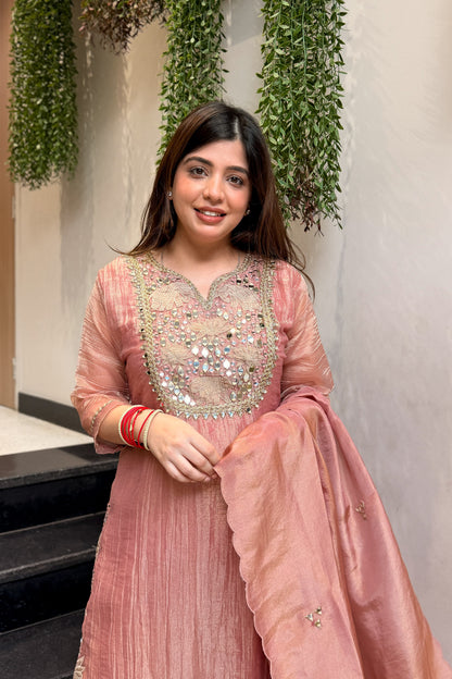Areeba Mirror Work Suit Set