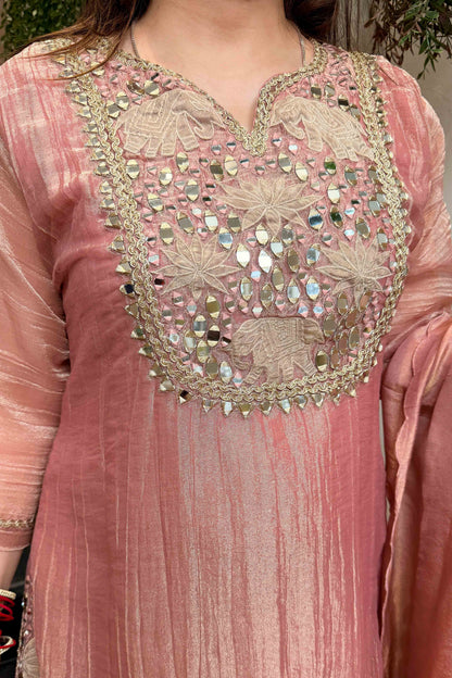 Areeba Mirror Work Suit Set