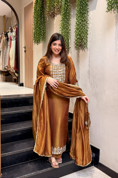Nivya Mirror Embroidered Suit Set