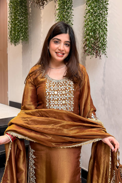Nivya Mirror Embroidered Suit Set