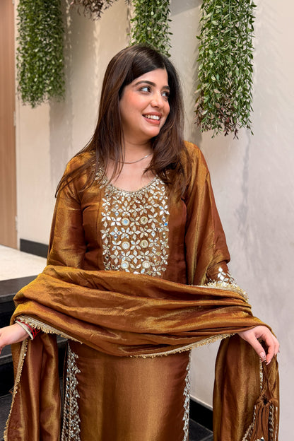 Nivya Mirror Embroidered Suit Set