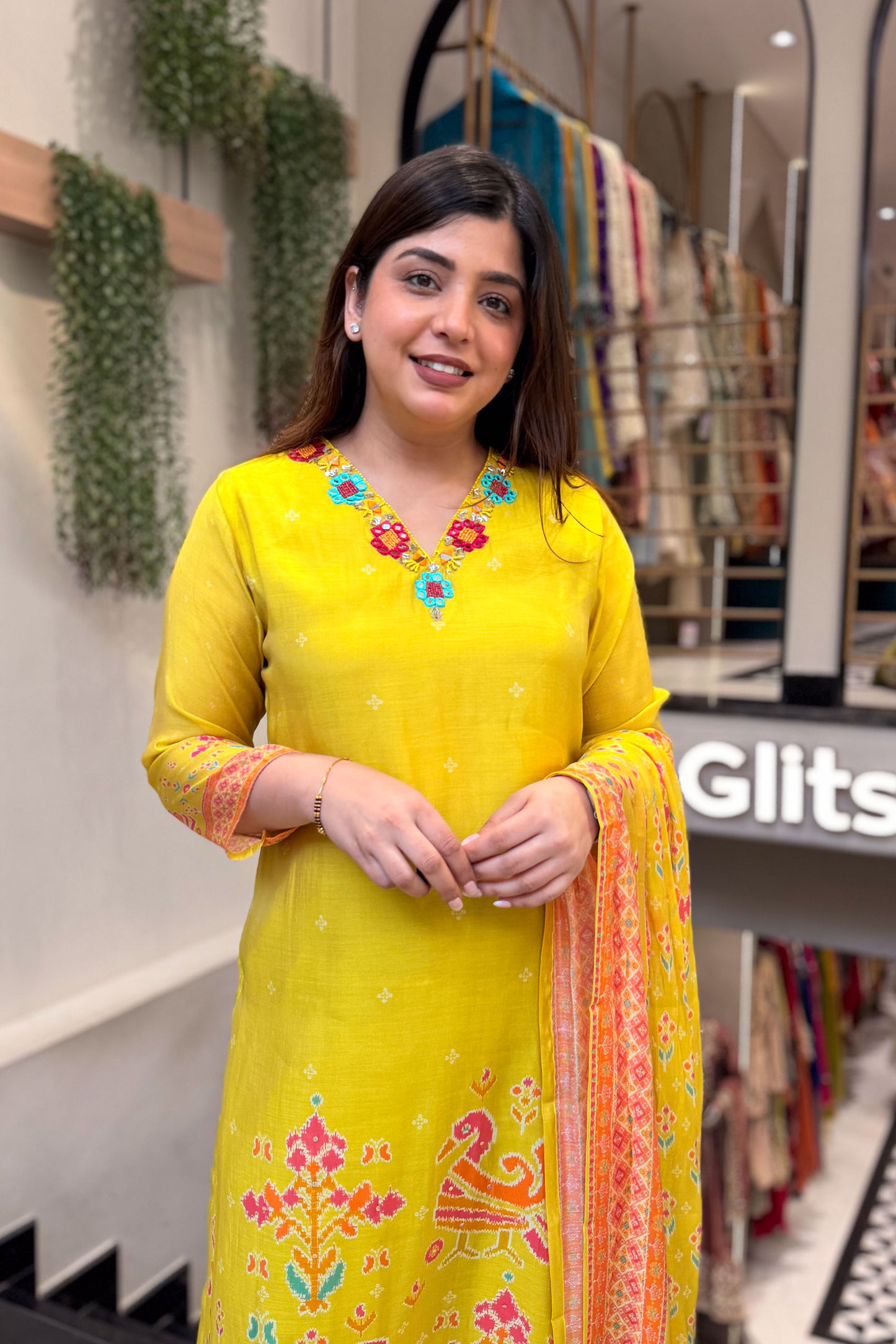 Rifa Printed & Embroidered Suit Set