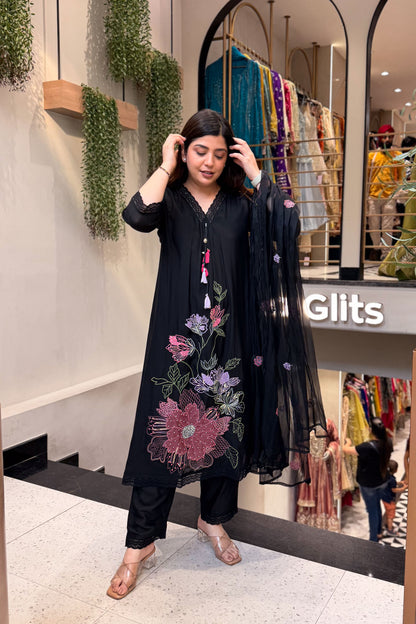 Srijita Floral Embroidered Suit Set