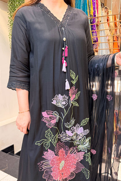 Srijita Floral Embroidered Suit Set