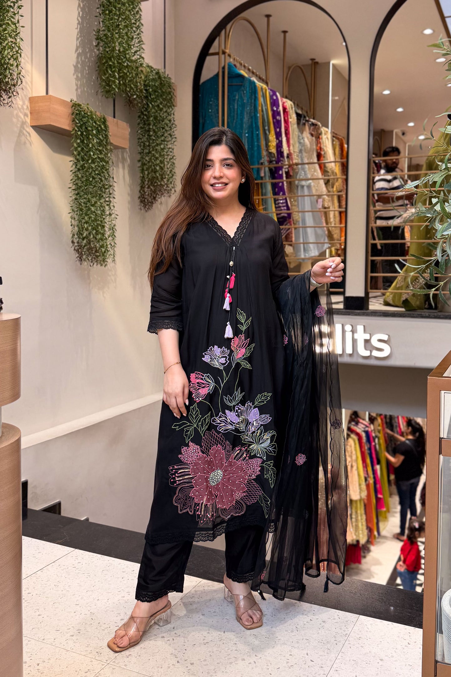 Srijita Floral Embroidered Suit Set