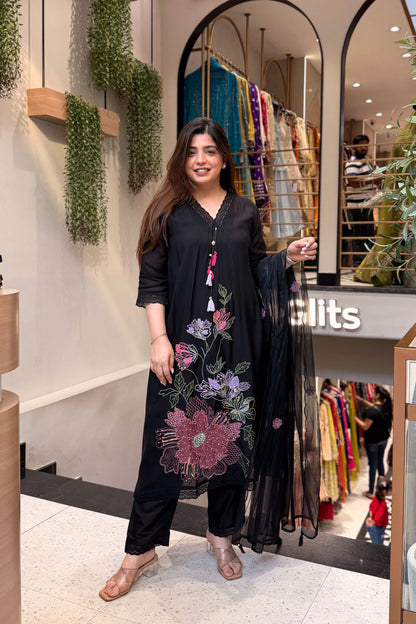 Srijita Floral Embroidered Suit Set