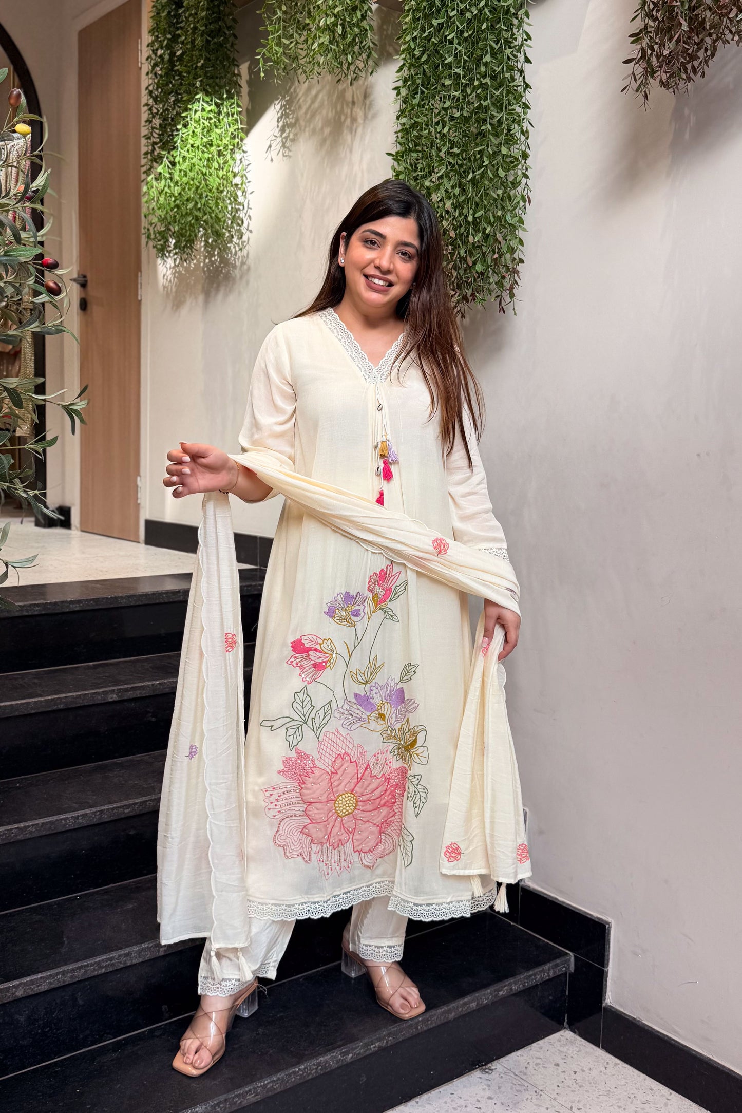 Srijita Floral Embroidered Suit Set