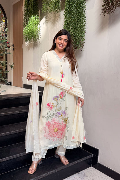 Srijita Floral Embroidered Suit Set
