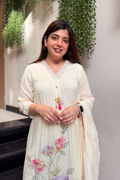 Srijita Floral Embroidered Suit Set