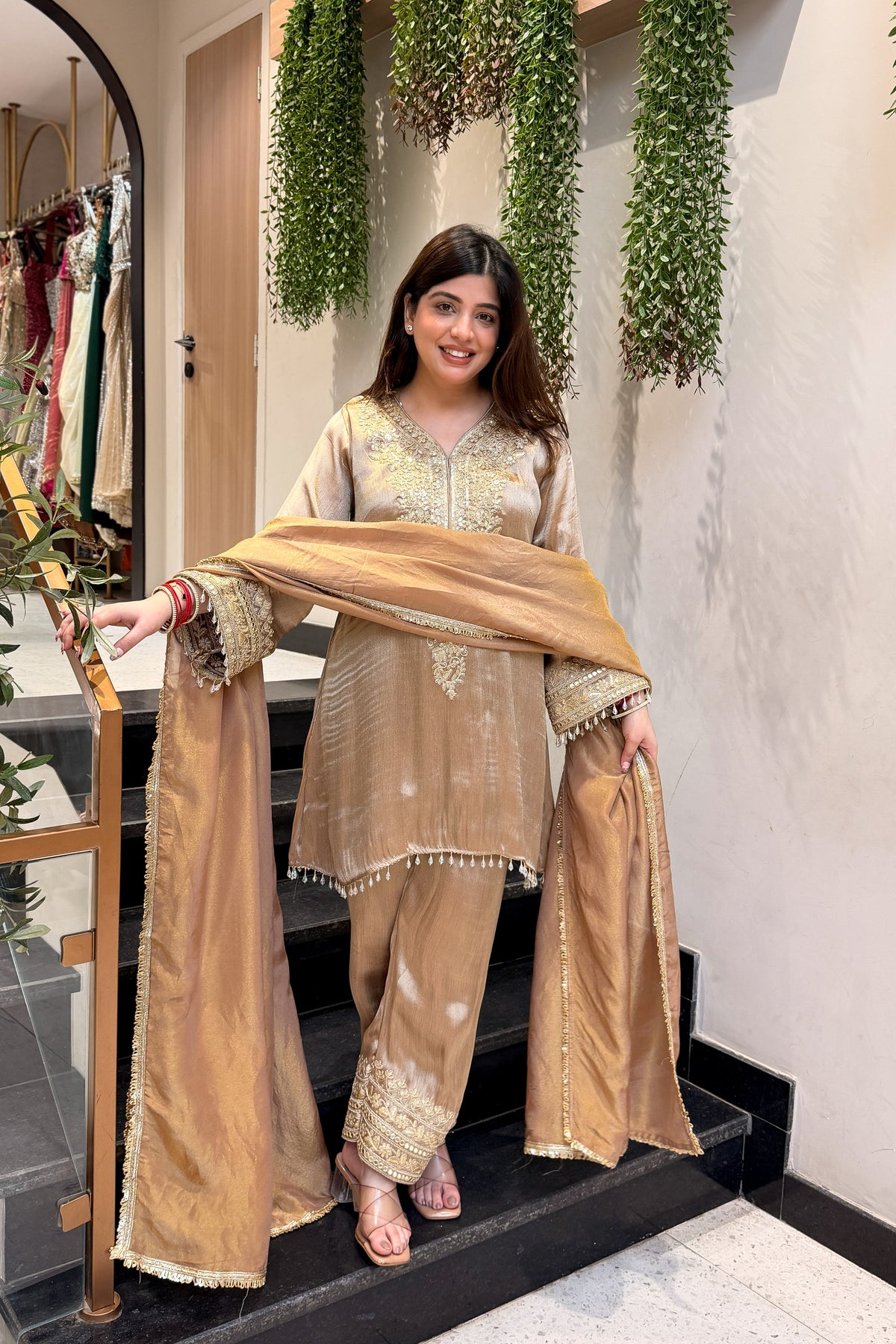 Zavia Embroidered Suit Set