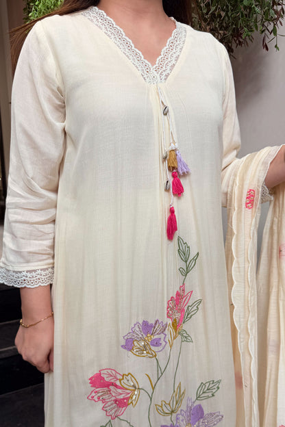 Srijita Floral Embroidered Suit Set