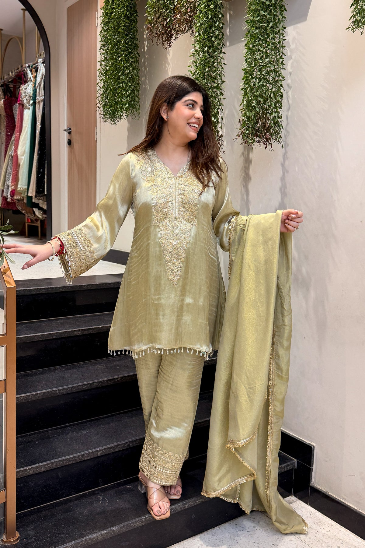 Zavia Embroidered Suit Set