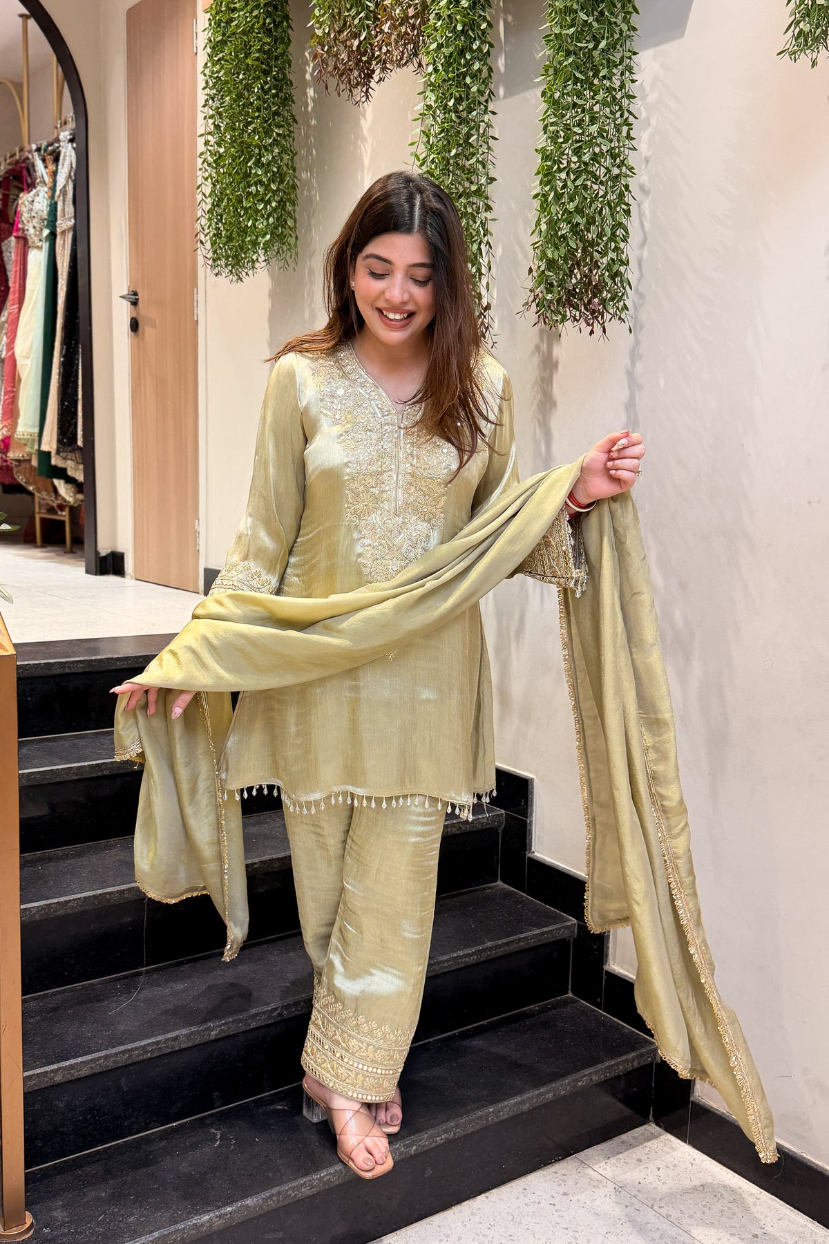 Zavia Embroidered Suit Set