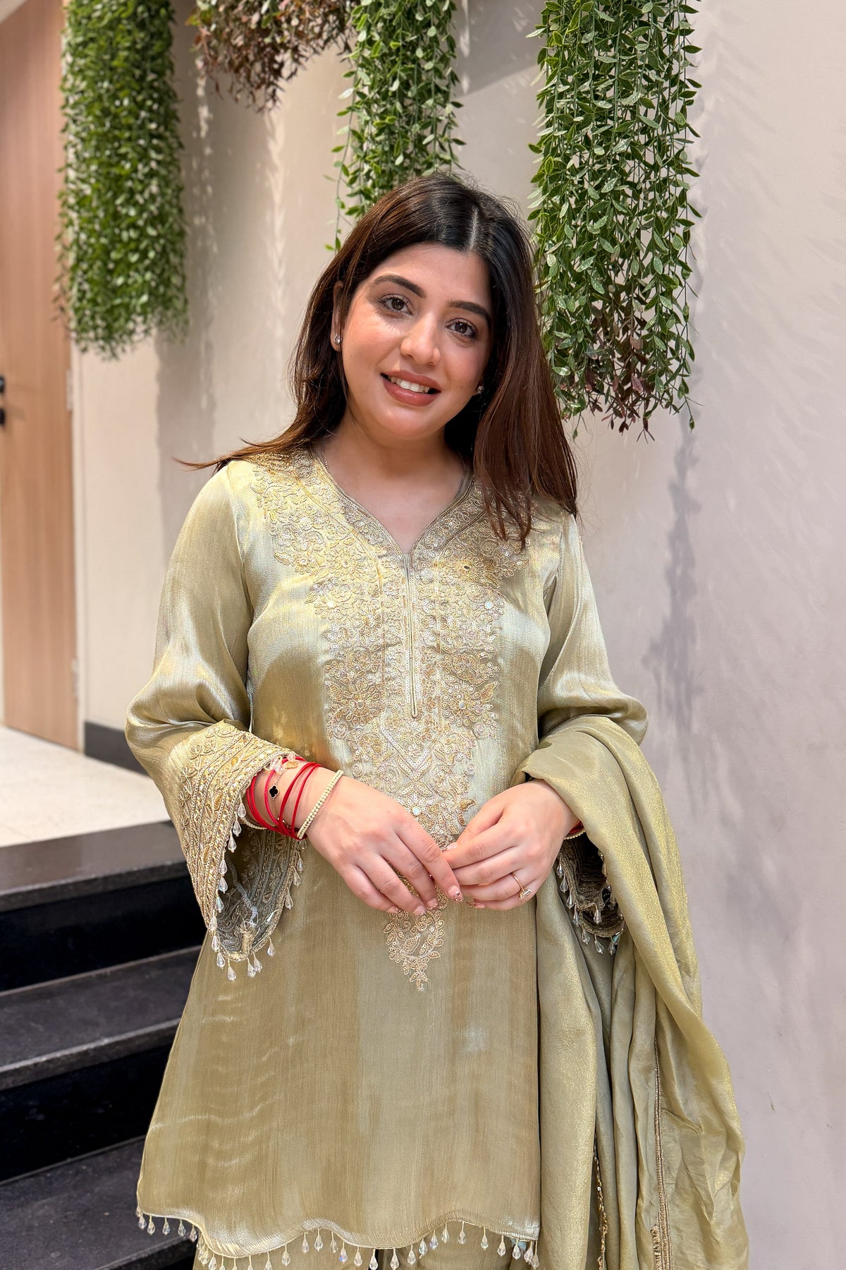 Zavia Embroidered Suit Set