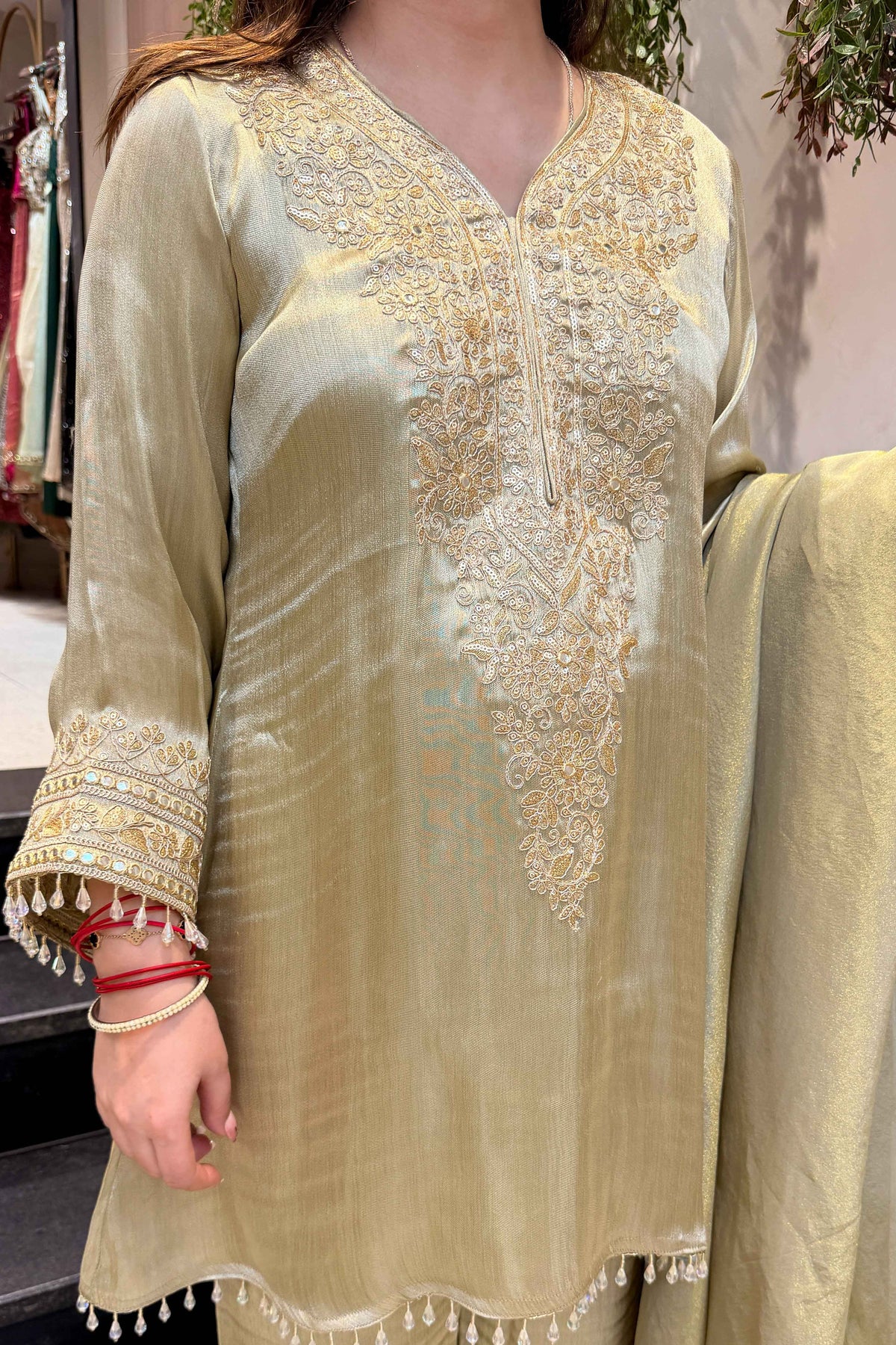 Zavia Embroidered Suit Set