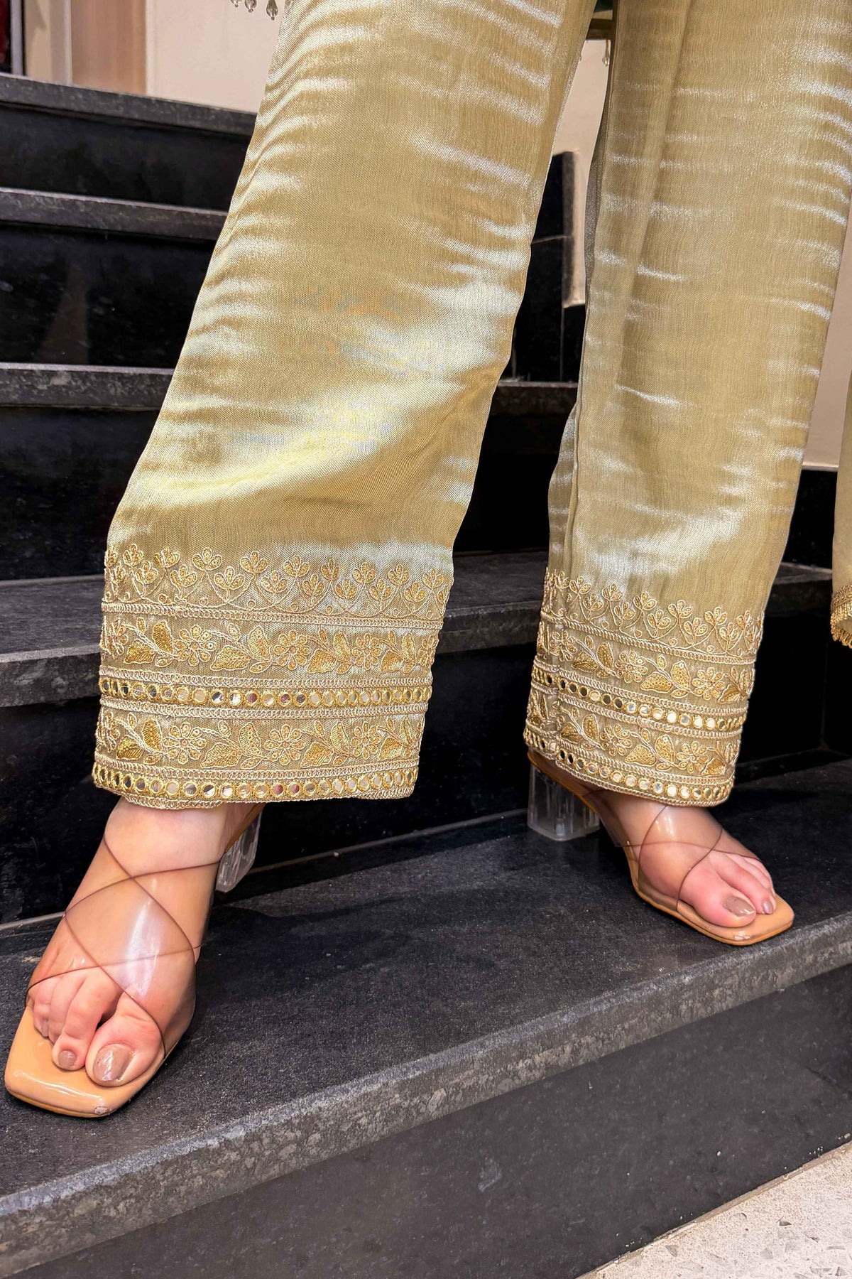 Zavia Embroidered Suit Set
