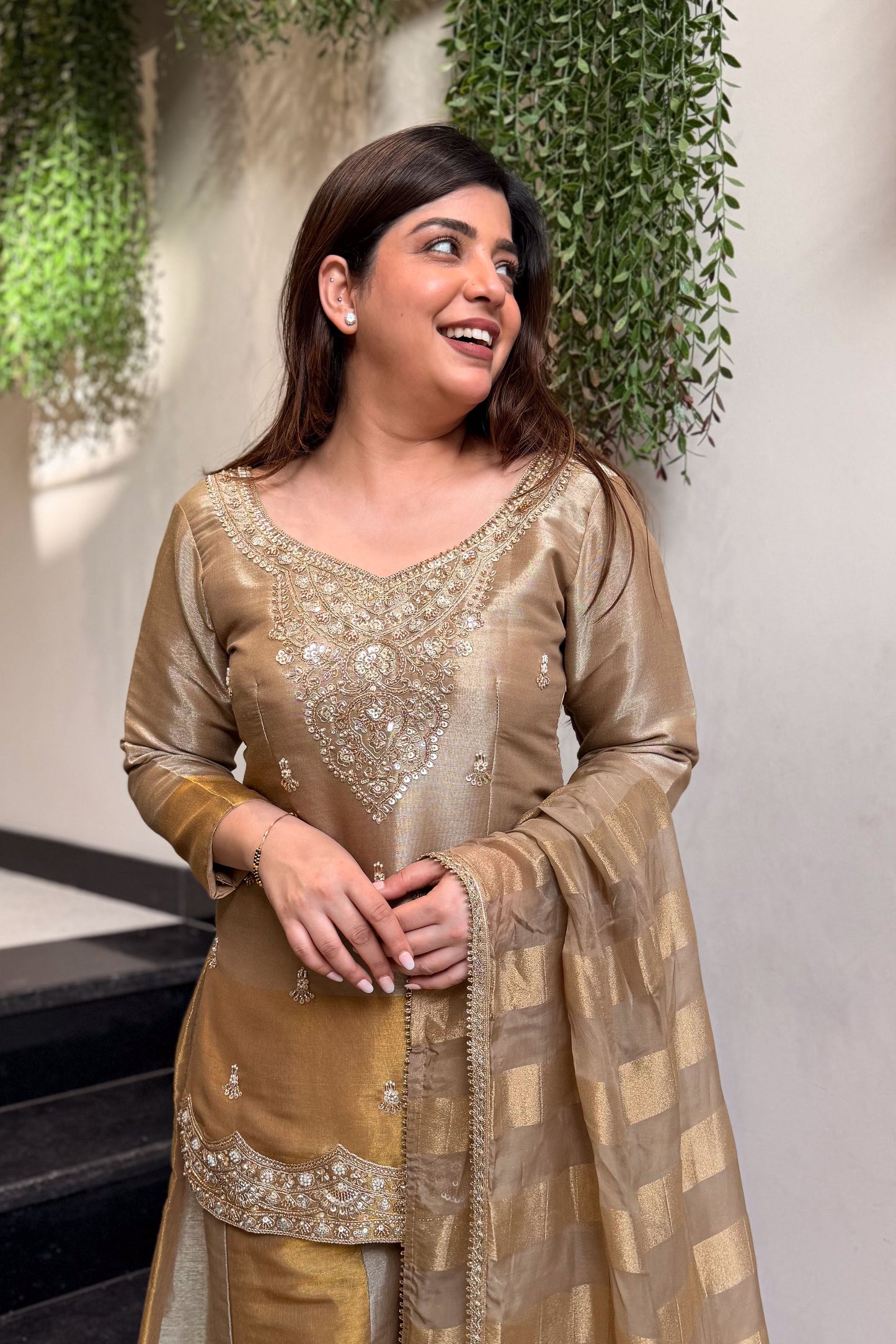 Veya Hand Embroidered Suit Set