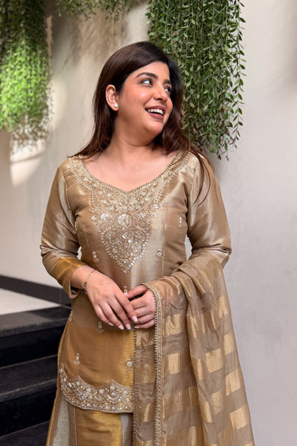 Veya Hand Embroidered Suit Set