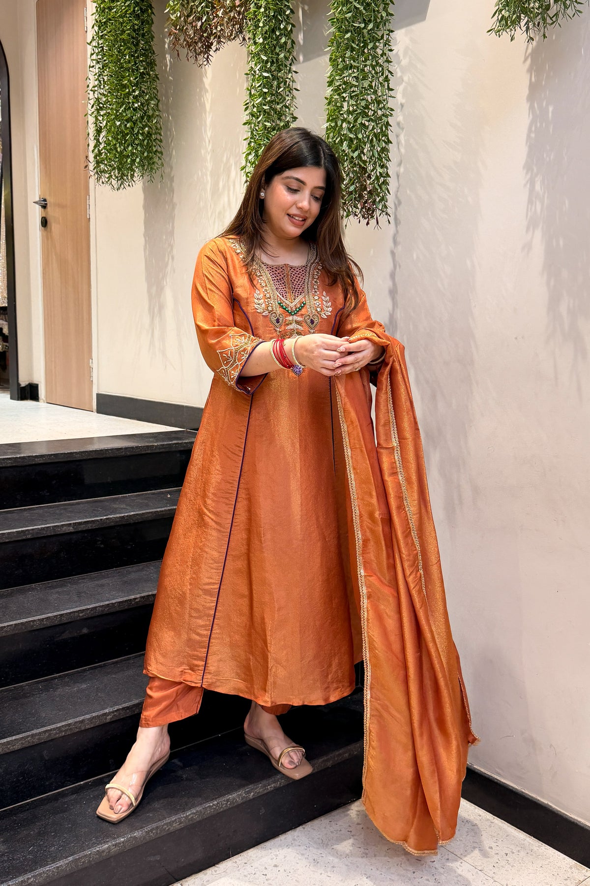 Sweena Hand Embroidered Suit Set
