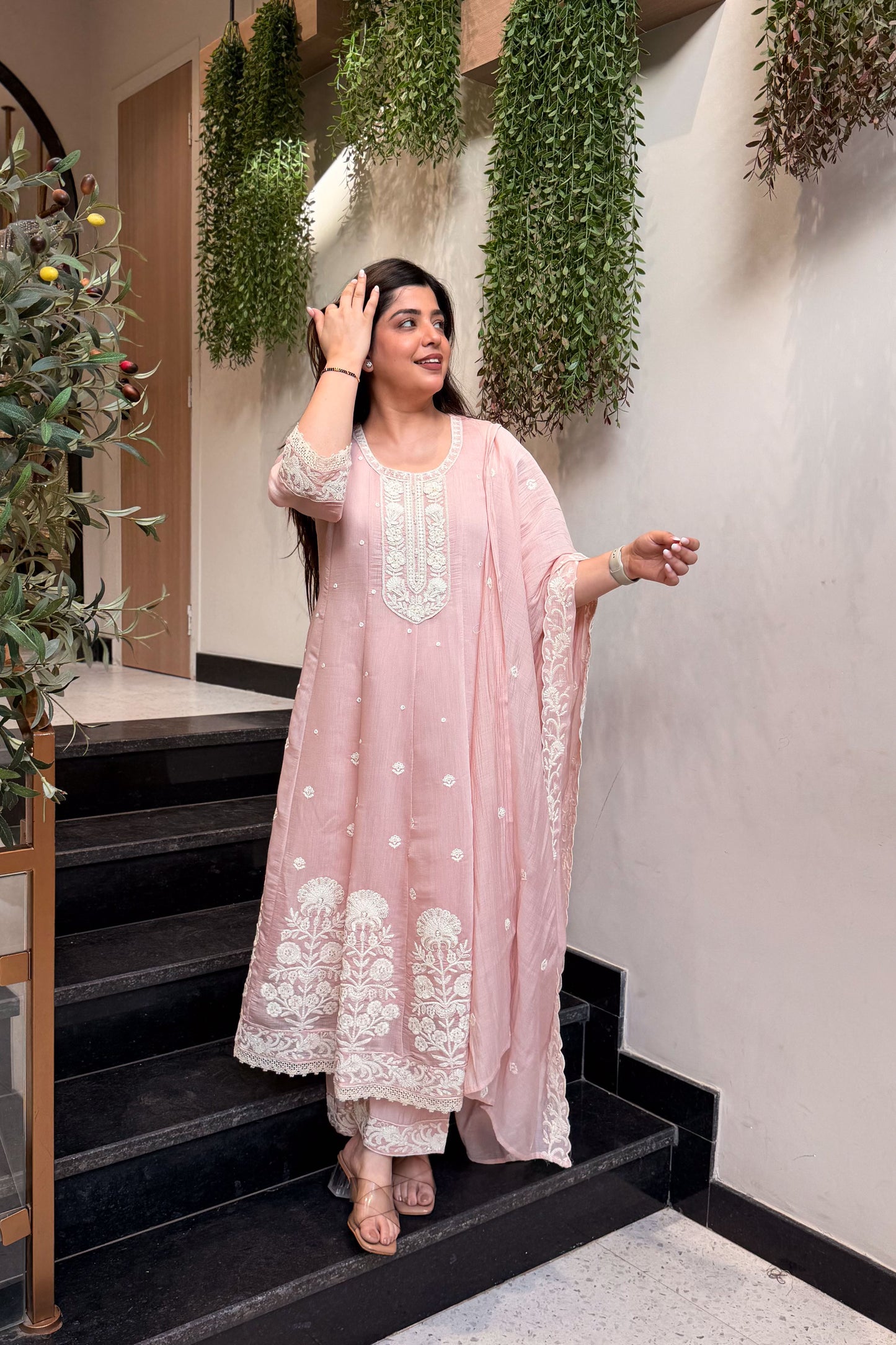Urmi Embroidered Anarkali Suit Set