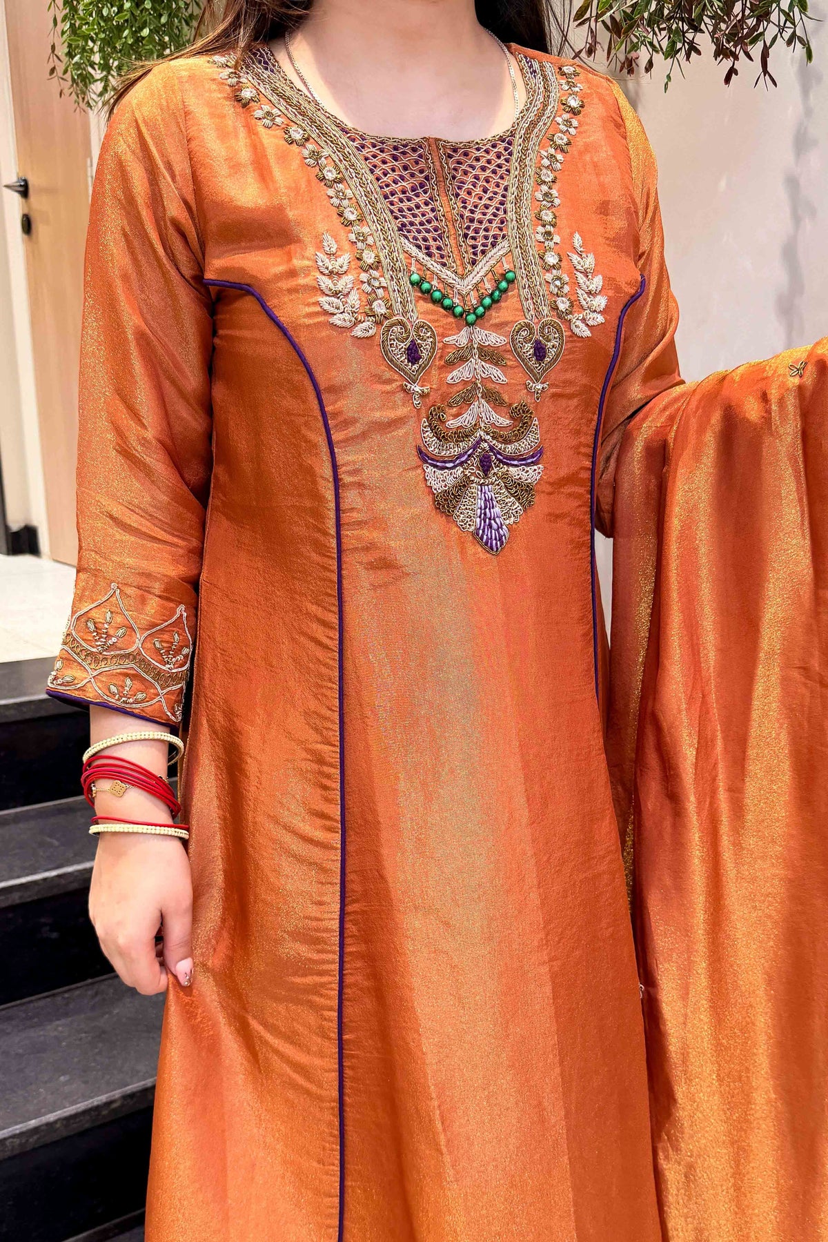Sweena Hand Embroidered Suit Set