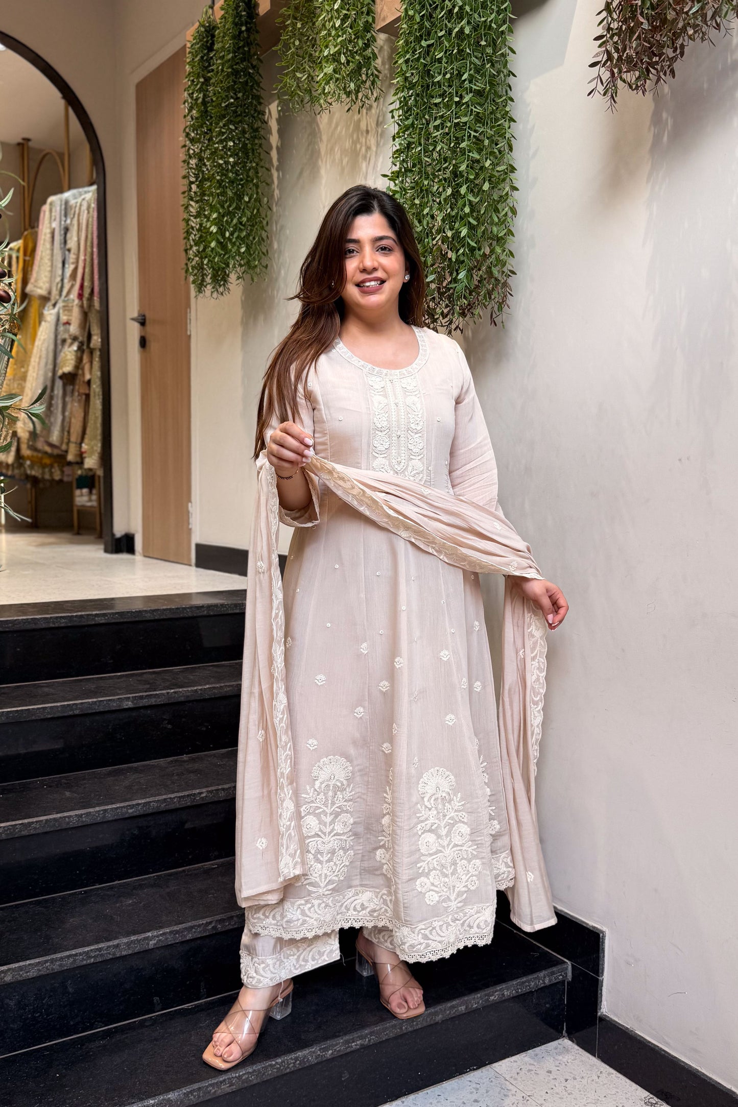 Urmi Embroidered Anarkali Suit Set