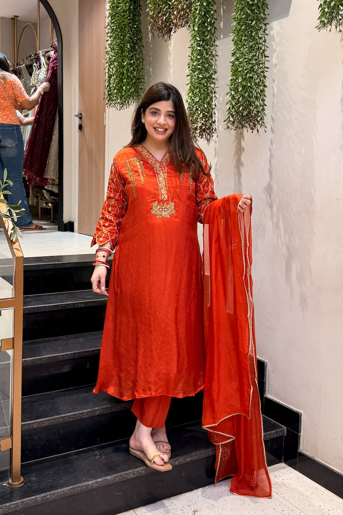 Idhara Hand Embroidered Suit Set