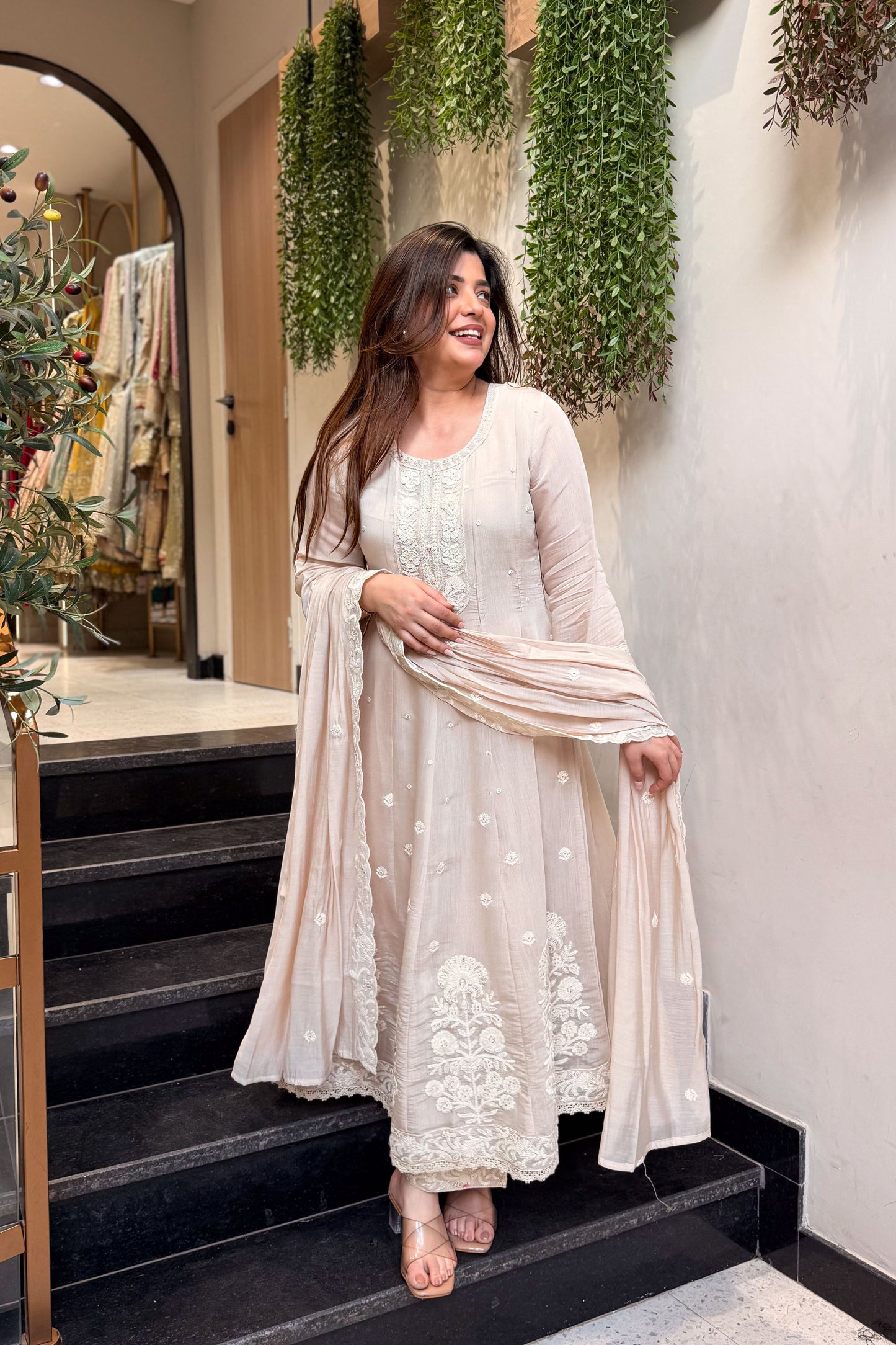 Urmi Embroidered Anarkali Suit Set