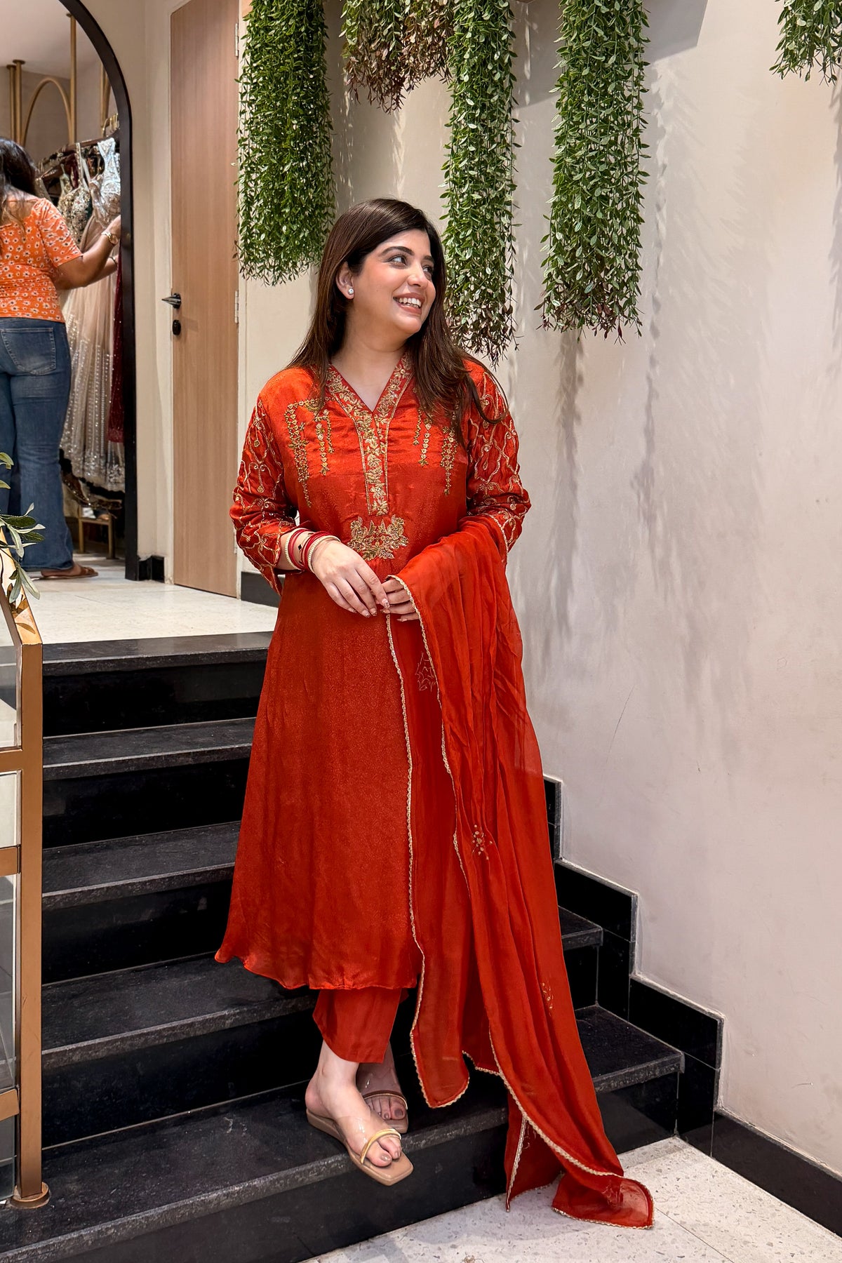 Idhara Hand Embroidered Suit Set