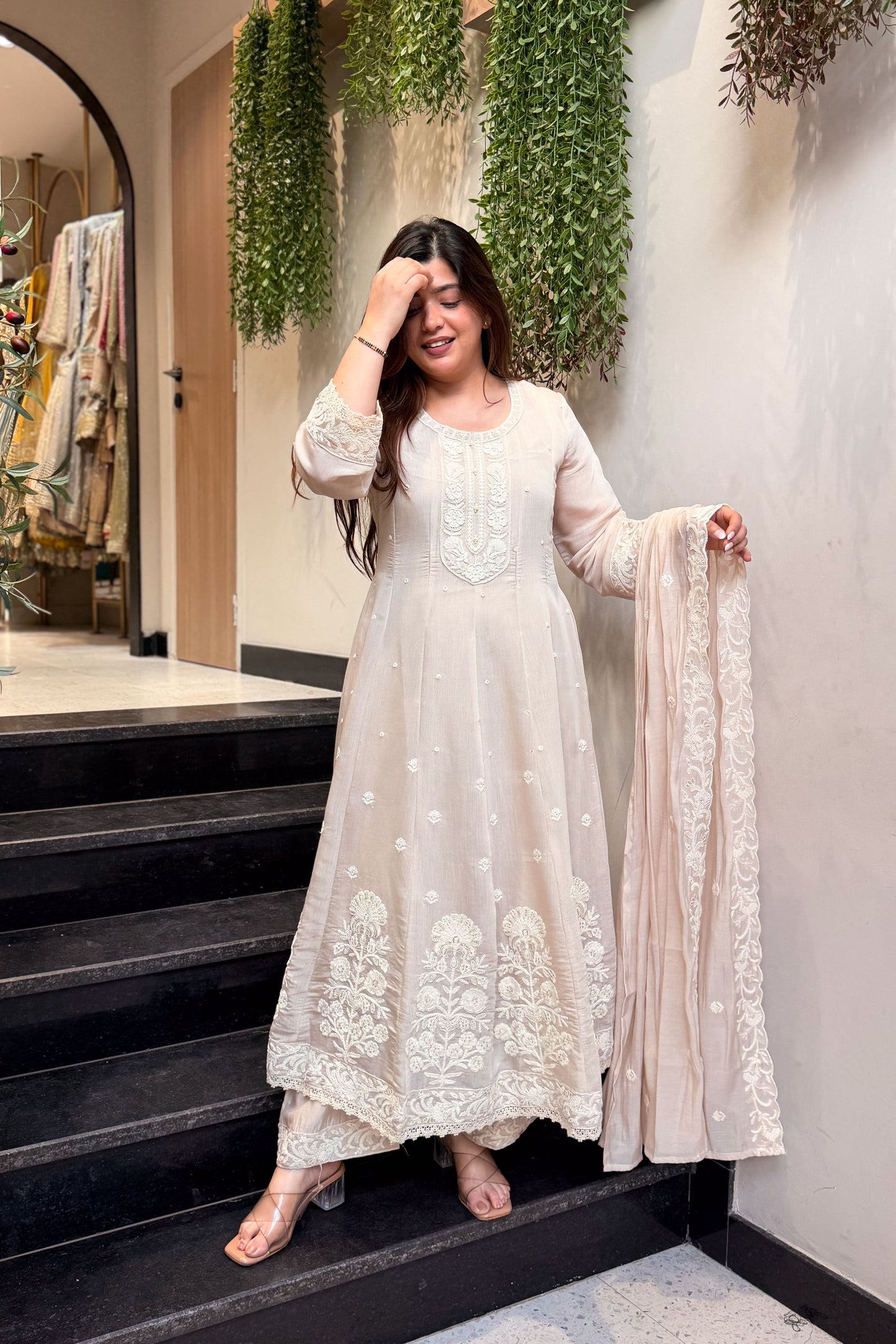 Urmi Embroidered Anarkali Suit Set