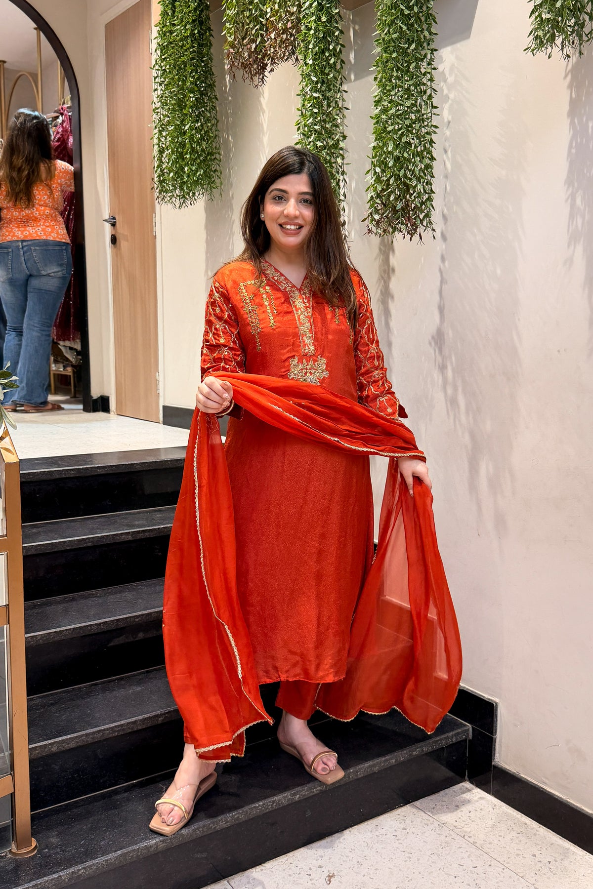 Idhara Hand Embroidered Suit Set