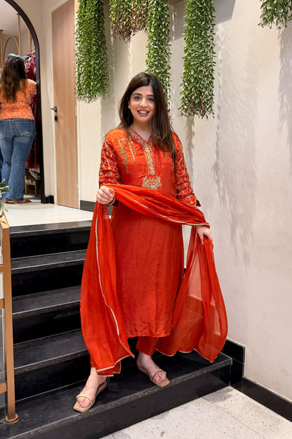 Idhara Hand Embroidered Suit Set
