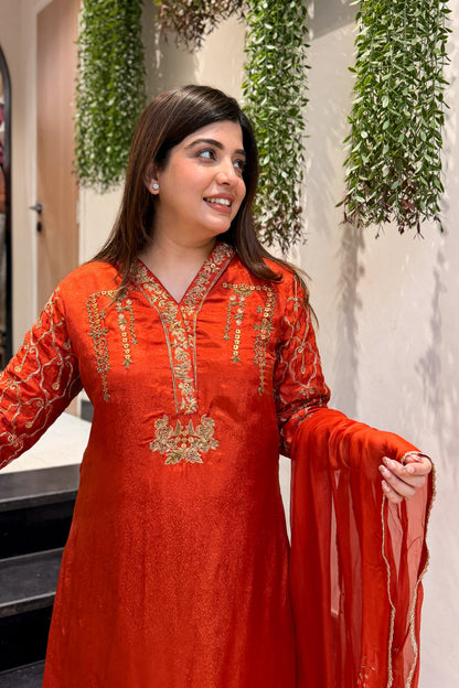 Idhara Hand Embroidered Suit Set