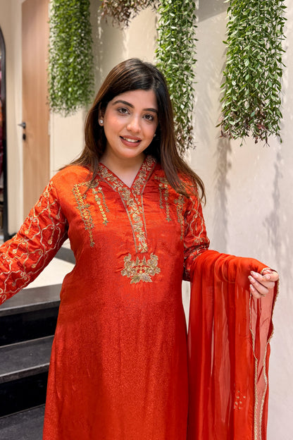 Idhara Hand Embroidered Suit Set