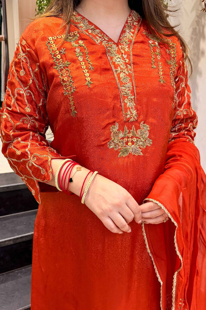 Idhara Hand Embroidered Suit Set