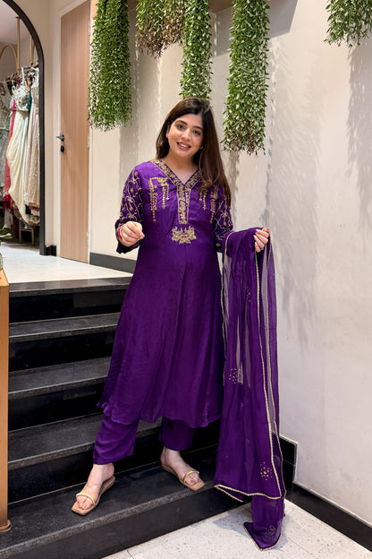 Idhara Hand Embroidered Suit Set